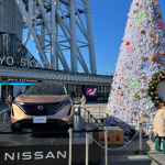 東京スカイツリーで日産アリアからの外部給電デモ